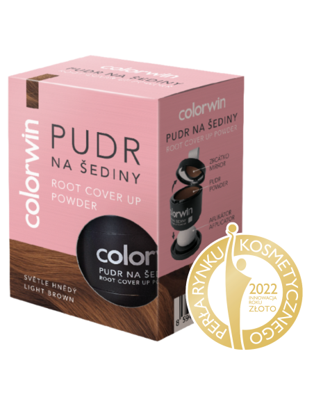 COLORWIN RETOUCH Puder do retuszowania siwizny JASNY BRĄZ, 3,2 g